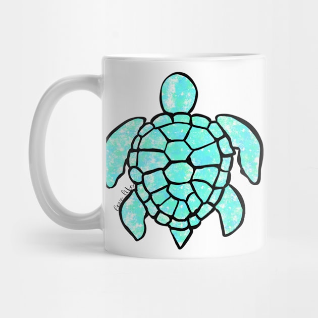 Love Life Aqua Sea Turtle by Sheila’s Studio